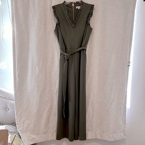 Calvin Klein Romper Jumpsuit sleeveless olive green 14